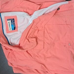 Men's Magellan Outdoors laguna madre long sleeve button up peach color size 3XL